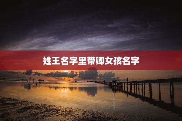 姓王名字里带卿女孩名字