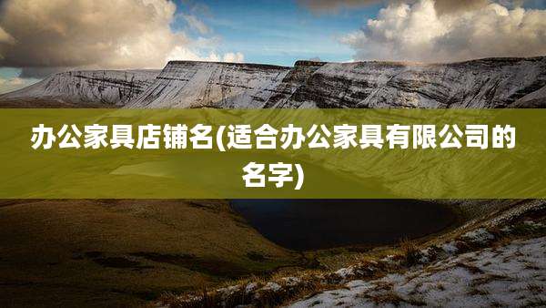 办公家具店铺名(适合办公家具有限公司的名字)