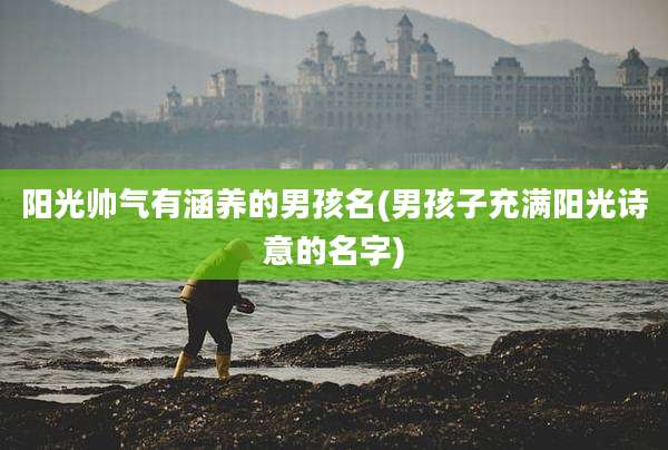 阳光帅气有涵养的男孩名(男孩子充满阳光诗意的名字)