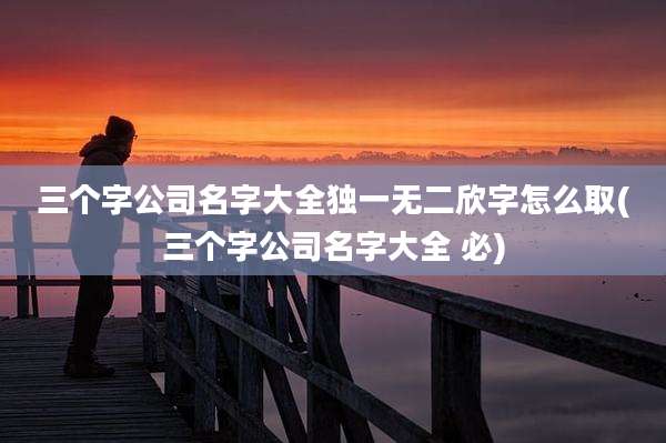 三个字公司名字大全独一无二欣字怎么取(三个字公司名字大全 必)