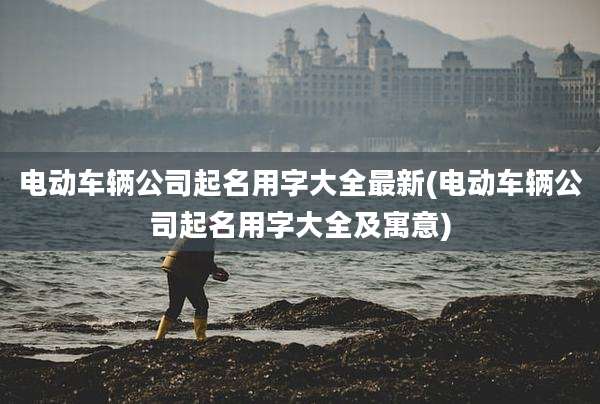 电动车辆公司起名用字大全最新(电动车辆公司起名用字大全及寓意)