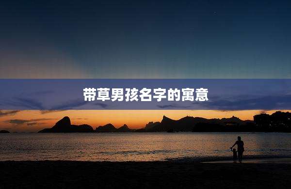 带草男孩名字的寓意
