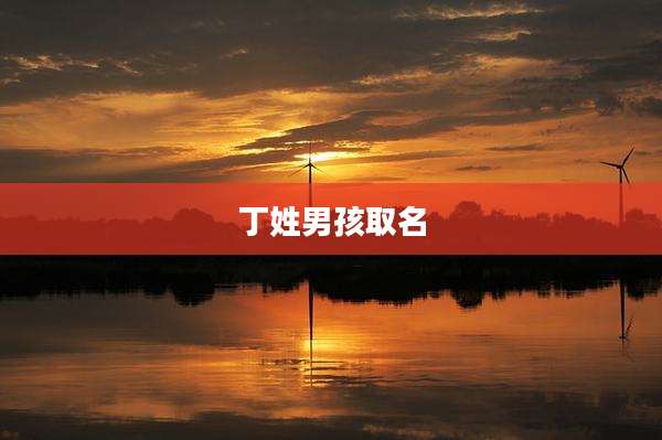丁姓男孩取名