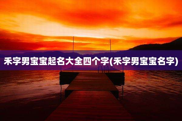 禾字男宝宝起名大全四个字(禾字男宝宝名字)