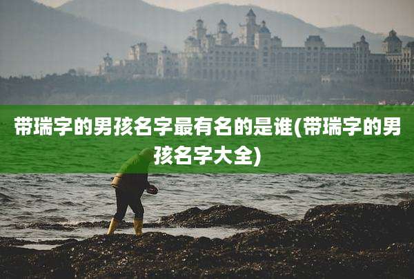带瑞字的男孩名字最有名的是谁(带瑞字的男孩名字大全)
