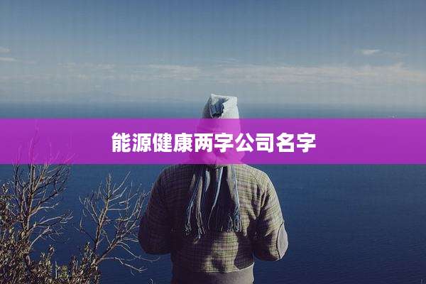 能源健康两字公司名字