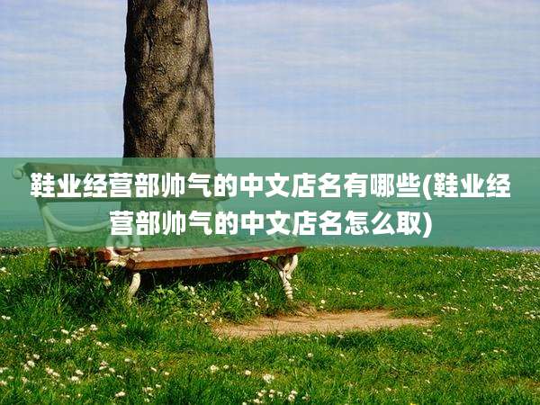 鞋业经营部帅气的中文店名有哪些(鞋业经营部帅气的中文店名怎么取)