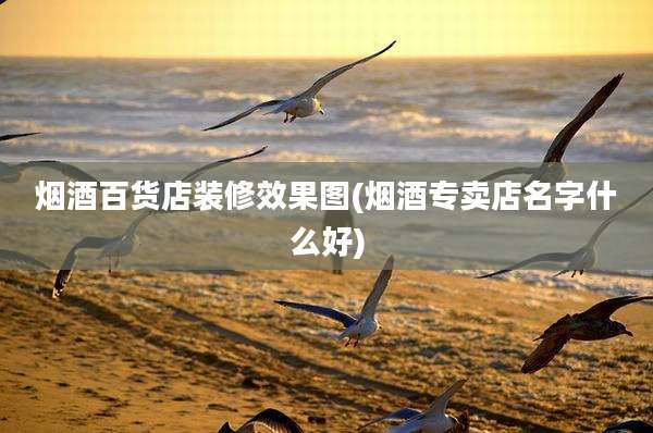 烟酒百货店装修效果图(烟酒专卖店名字什么好)