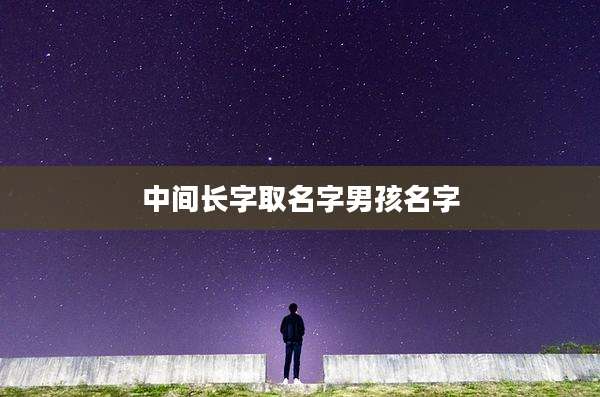 中间长字取名字男孩名字