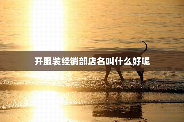 开服装经销部店名叫什么好呢