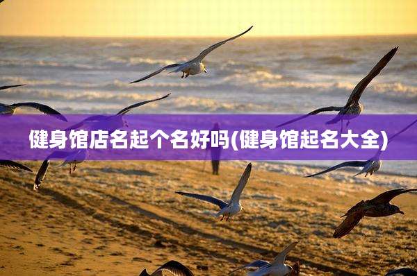 健身馆店名起个名好吗(健身馆起名大全)