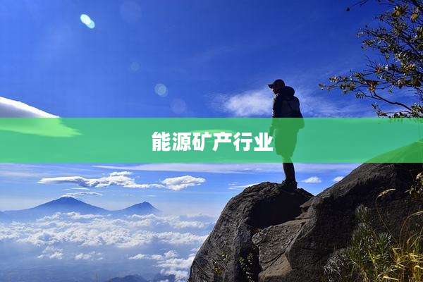 能源矿产行业