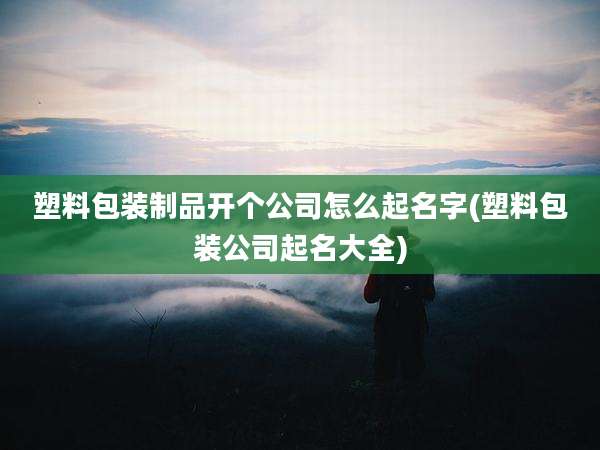 塑料包装制品开个公司怎么起名字(塑料包装公司起名大全)