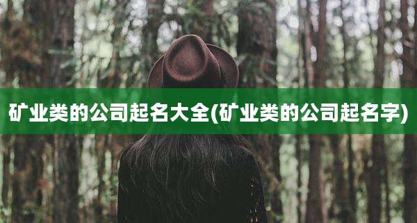 矿业类的公司起名大全(矿业类的公司起名字)