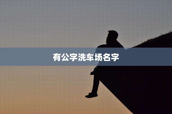 有公字洗车场名字