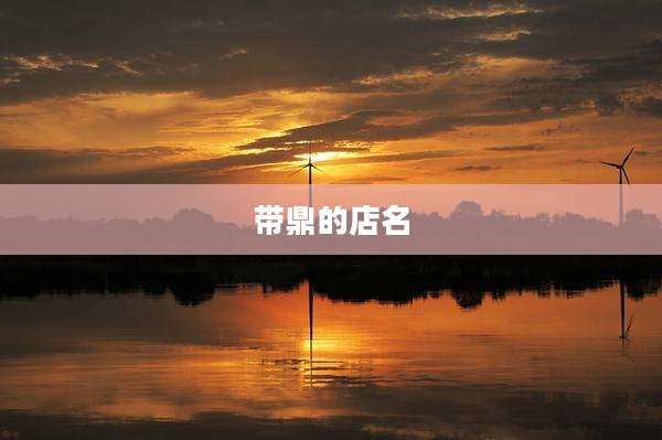 带鼎的店名