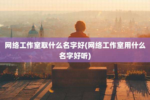 网络工作室取什么名字好(网络工作室用什么名字好听)