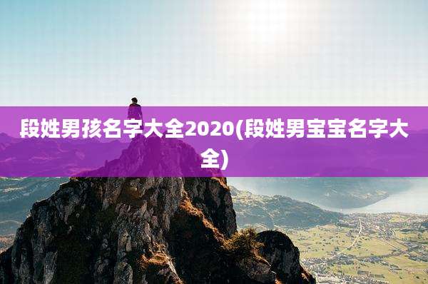 段姓男孩名字大全2020(段姓男宝宝名字大全)