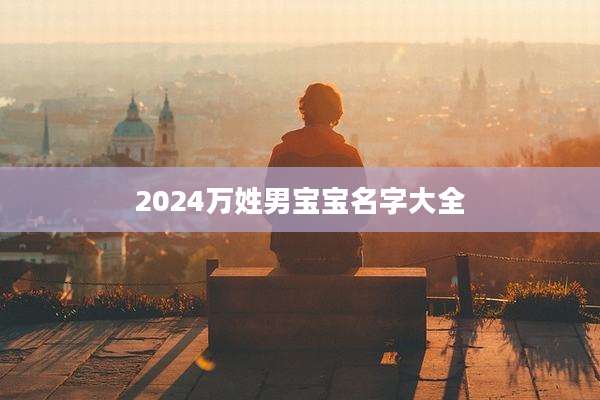 2024万姓男宝宝名字大全