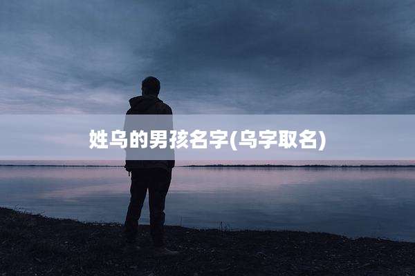 姓乌的男孩名字(乌字取名)