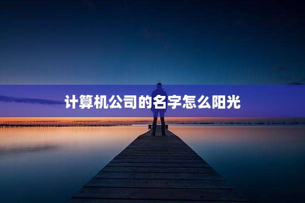 计算机公司的名字怎么阳光