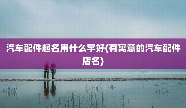 汽车配件起名用什么字好(有寓意的汽车配件店名)