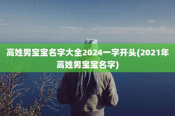 高姓男宝宝名字大全2024一字开头(2021年高姓男宝宝名字)