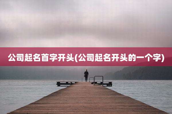 公司起名首字开头(公司起名开头的一个字)