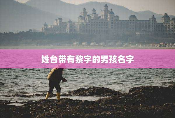姓台带有黎字的男孩名字