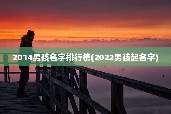 2014男孩名字排行榜(2022男孩起名字)