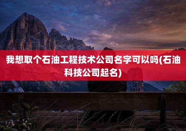 我想取个石油工程技术公司名字可以吗(石油科技公司起名)