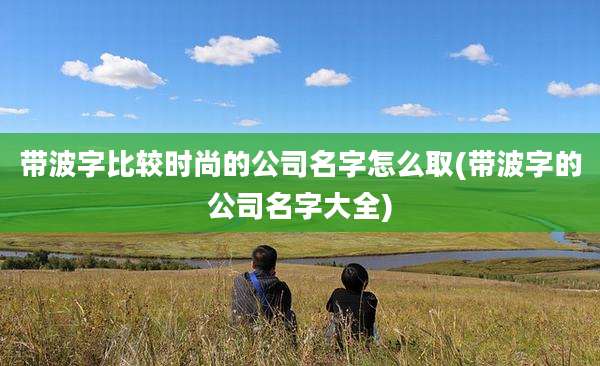 带波字比较时尚的公司名字怎么取(带波字的公司名字大全)