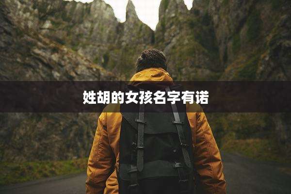 姓胡的女孩名字有诺