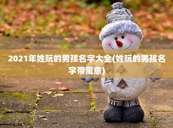 2021年姓阮的男孩名字大全(姓阮的男孩名字带寓意)