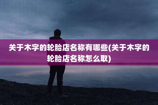 关于木字的轮胎店名称有哪些(关于木字的轮胎店名称怎么取)