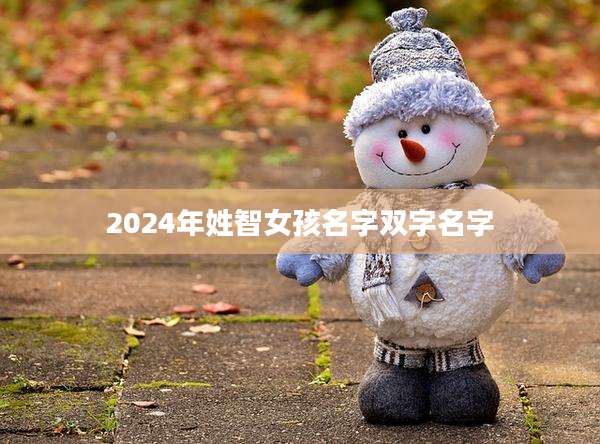 2024年姓智女孩名字双字名字