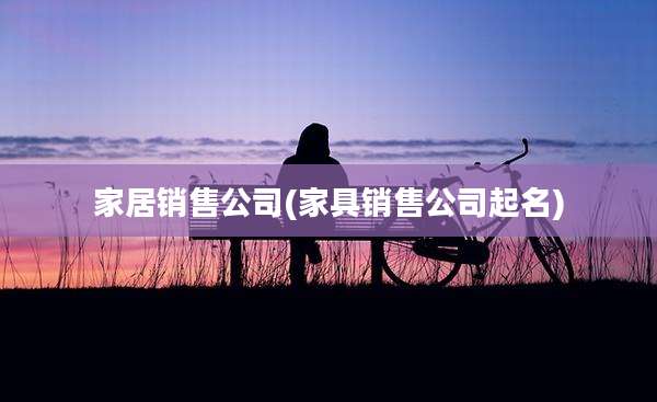 家居销售公司(家具销售公司起名)
