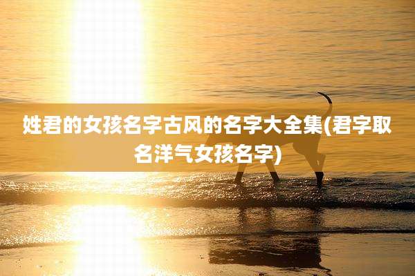 姓君的女孩名字古风的名字大全集(君字取名洋气女孩名字)