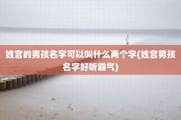 姓宫的男孩名字可以叫什么两个字(姓宫男孩名字好听霸气)