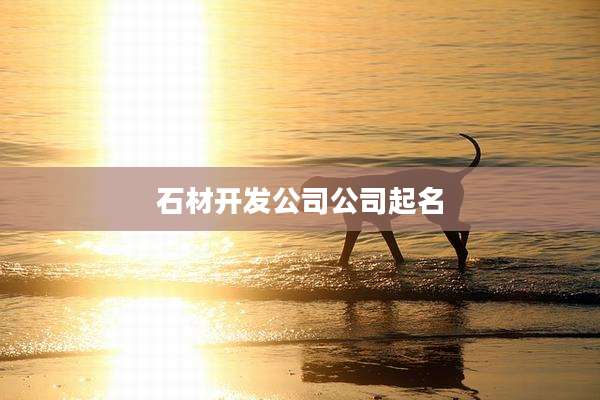 石材开发公司公司起名