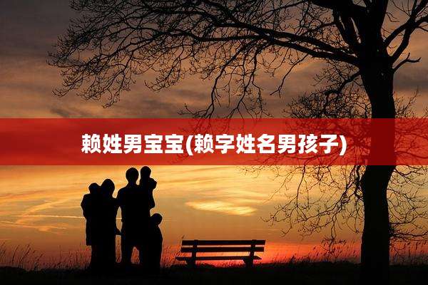 赖姓男宝宝(赖字姓名男孩子)