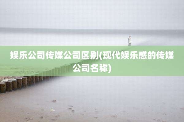 娱乐公司传媒公司区别(现代娱乐感的传媒公司名称)