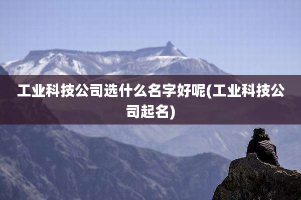 工业科技公司选什么名字好呢(工业科技公司起名)
