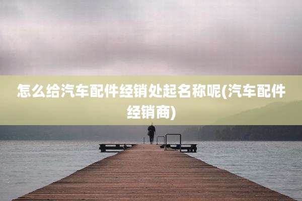 怎么给汽车配件经销处起名称呢(汽车配件经销商)
