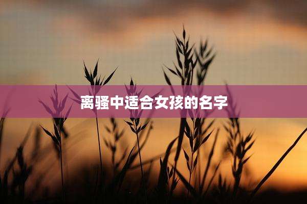 离骚中适合女孩的名字