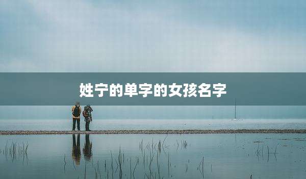 姓宁的单字的女孩名字