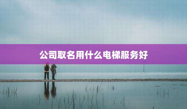 公司取名用什么电梯服务好