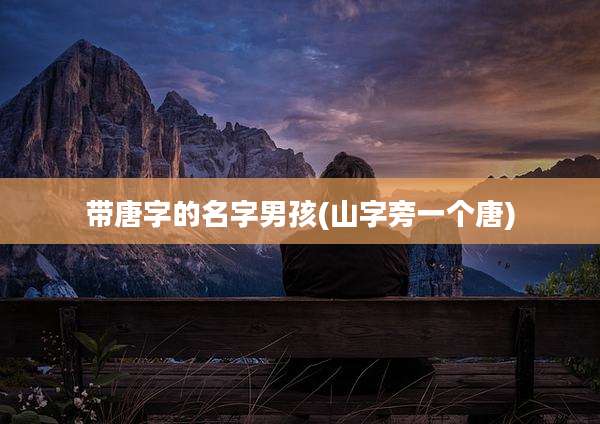 带唐字的名字男孩(山字旁一个唐)