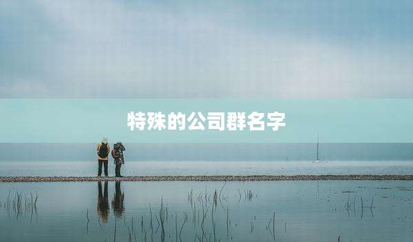特殊的公司群名字