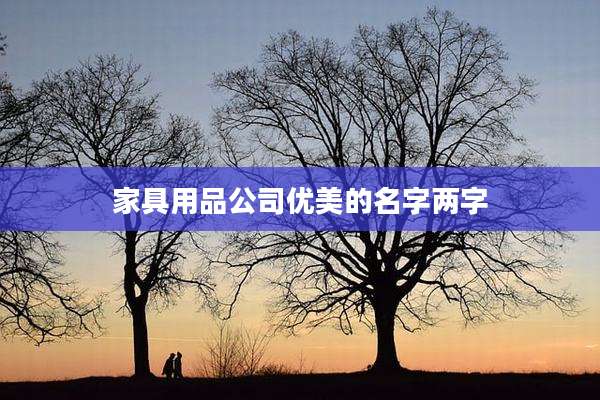 家具用品公司优美的名字两字